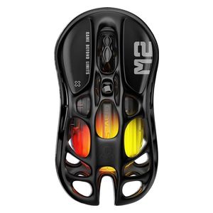 Gravastar M2-BLK-CN Gaming Mouse - Wireless - 5 Programmable Buttons - RGB Lighting - Black