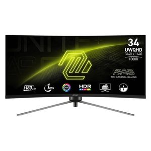  شاشة حاسبة ام اس اي 34-انج فئة MAG 345CQR  - سرعة الاستجابة 1ملي ثانية - شاشة منحنية - 180هيرتز - UWQHD 