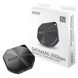 قرص ام اس اي SSD محمول مغناطيسي DATAMAG - سعة 1 تيرابايت - سرعة 20Gbps - قراءة 1600MB/s - واجهة USB 3.2 Gen 2x2 - جسم معدني