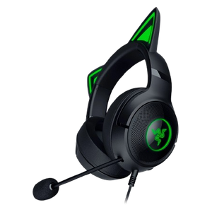  سماعة سلكية حول الاذن ريزر - Headset Kraken Kitty V2 - بطول 2 متر - اضاءة RGB - اسود 