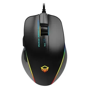 Meetion GM23 Gaming Mouse - Wired - 12800 DPI - RGB Lighting - Black