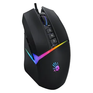  Bloody W60 Max Wired Gaming Mouse - 100-12000 DPI - 250 IPS Tracking Speed ​​- Black 