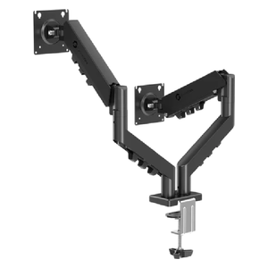 Game On GO-5550 - Dual Gas Spring Monitor Arm - 17 to 32-inch - Black