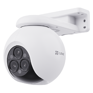 كاميرا مراقبة EZVIZ H80f Multi - ثلاثية العدسات - دقة 2K - تقريب 12x بدون ضبابية - ذكاء اصطناعي لكشف الأشخاص والمركبات - تدعم الواي فاي - ابيض