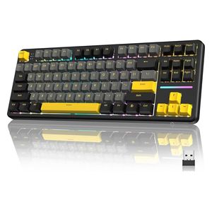 Attack Shark X87 Mechanical Gaming Keyboard - Wireless - RGB Lighting - 87 Keys - Black