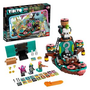 سفينة قراصنة البانك من ليغو فيديو 43114 - تتضمن 3 شخصيات مصغرة فريدة لفرقة قراصنة البانك - متعة موسيقية إبداعية