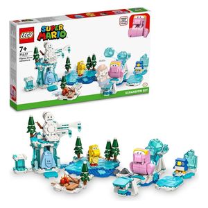 LEGO 71417 - Super Mario Fliprus Snow Adventure Expansion Set - Includes 4 interactive Super Mario characters: Fliprus, Freezie, Red Koopa Troopa, and Baby Penguin, which can be given fruit as part of the gameplay