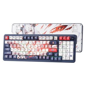  كيبورد العاب لاسلكي ريدراجون K686 PRO SE - مزودة بإضاءة ار جي بي - 98 مفتاحًا - طبقات عازلة للصوت لتوفير صوت نقي وهادئ مع كل ضغطة مفتاح - أسود 