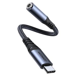 Joyroom 3.5mm Audio Adapter - Converts Type-C port to 3.5mm headphone jack - Clear, distortion-free sound - Black 