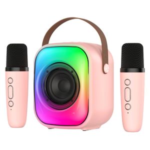  ONIKUMA L7 Portable Wireless Speaker - Dynamic RGB Lighting - Built-in Microphone - Bluetooth 5.3 - Pink 