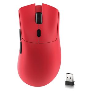 Attack Shark R1 Gaming Mouse - Wireless - 800-18000 DPI - IPS 400 - HUYU Key - Red