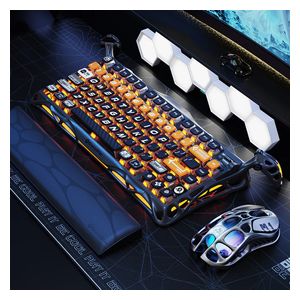  كيبورد ميكانيكي جرافاستار ميركوري K1MPRO-B - لاسلكي - إضاءة ار جي بي 