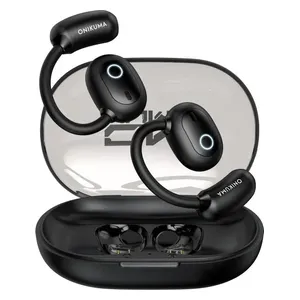  سماعة بلوتوث على الاذن اونيكوما - T25 - بطارية تعمل لمدة 30 ساعة مع العلبة - بلوتوث 5.4 - اسود 