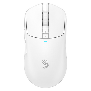 ماوس بلودي W72 لاسلكي - نطاق تشغيل 10 أمتار - DPI 50-20,000 - ابيض