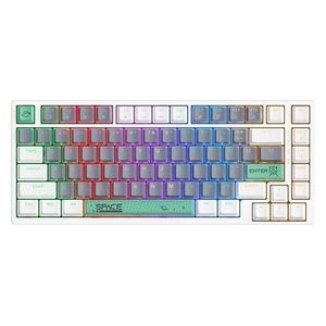 Onikuma G52 Mechanical Gaming Keyboard - RGB Lighting - 82 Keys - White