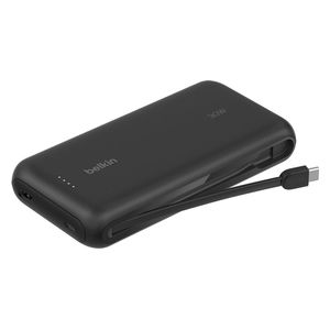  Belkin - Power Bank with USB-C Cable - 10000mAh - 30W - Black 