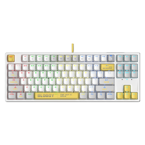  لوحة مفاتيح سلكية  بلودي - S87 - اضاءة RGB - بطول 1.8 متر - يو اس بي - ابيض 