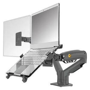  حامل شاشة ولابتوب North Bayou F160-FP - ذراع مزدوج حركة كاملة - لشاشات حتى 30-انج ولابتوب حتى 17-انج 