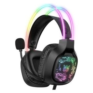  سماعة سلكية حول الاذن اونيكوما - X22 - اضاءة RGB - بطول 1.8 متر - اسود 