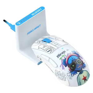  ماوس العاب لاسلكي R73 - نطاق التشغيل 10 أمتار - سرعة تتبع 350 IPS - ابيض 