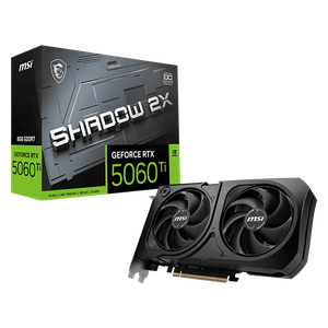  كرت شاشة إم إس آي RTX 5060 Ti شادو - 8 جيجابايت - دعم DLSS 4 - أداء عالي 