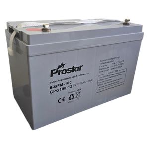  Prostar UPS Battery - 12V-100Ah GEL - Long Life & Maintenance-Free - Gray 