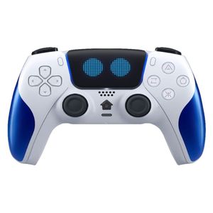  وحدة تحكم لاسلكية بلاي إكس - بلايستيشن 4 دوال سينس - إصدار أسترو بوت المحدود -  تقنية بلوتوث 4.2 - لوحة لمس - وضع التيربو - اهتزاز مزدوج - سماعة مدمجة - ازرق 