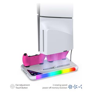 Dobe TP5-3537B - Multifunctional Cooling & Charging Stand - For PS5 Controllers - White