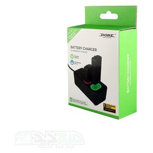  قاعدة شحن مزدوجة لأجهزة تحكم Xbox Series/One - بطاريتين 800mAh - مؤشرات LED - شحن USB-C 