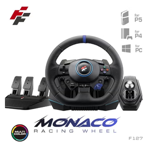  Multi-Platform Professional Racing Wheel with Pedals & Shifter - Compatible with PS5, Xbox & PC 