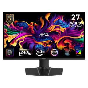 شاشة العاب ام اس اي 27-انج فئة 273QP QD-OLED X24 , سرعة الاستجابة 0.03 مللي ثانية - 240 هيرتز - WQHD - اسود