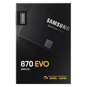 Samsung 870 EVO - Internal Solid State Drive - 500GB SATA SSD - Black