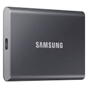  Samsung T7 SSD Portable External Storage Drive – 2TB Capacity, 1050MB/s Speed, USB 3.2 Gen 2, Reliable Gaming Storage - Gray 