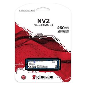  وحدة تخزين داخلية كينغستون - NV2 - سعة 250 جيجابايت M.2 2280 NVMe PCIe - أسود 