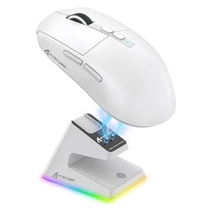  Attack Shark X6 - Wireless Gaming Mouse - Up To 200 hour - 26000 DPI - White 