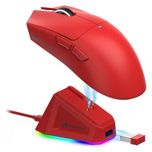  Attack Shark X11 Gaming Mouse - Lightweight  - optical sensor with up to 22,000 DPI and 6 adjustable levels - Red 