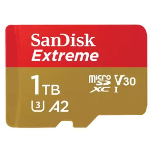  بطاقة ذاكرة سانديسك - 1 تيرابايت - تسجيل فيديو 4K - سرعة قراءة 190MB/s, سرعة كتابة 130MB/s 