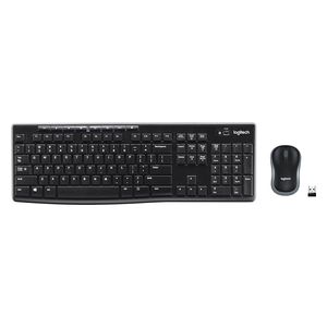 Logitech MK270 – Wireless Keyboard & Mouse Combo – Full-Size Keyboard, Compact Mouse - Black