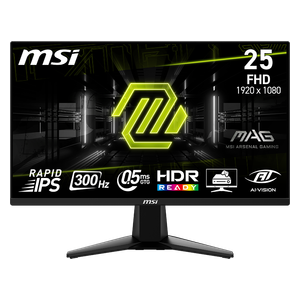  MSI MAG 255XF - Monitor - 25 Inch - 300 Hz - 0.5ms Response Time - FHD - Black 