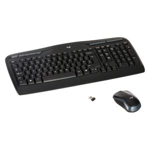 كيبورد وماوس لوجيتك MK330 - لاسلكيتين لنظام ويندوز - تردد 2.4 جيجاهرتز مع مستقبل يو اس بي - اسود