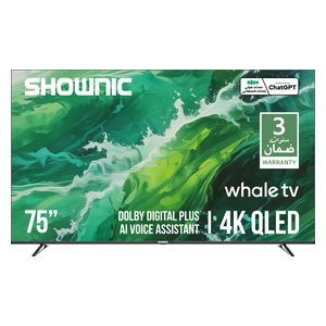  شاشة شونك 75 انش - 4K - QLED - نظام ويل - 60 هرتز - TS-75AUHWQ - رمادي 