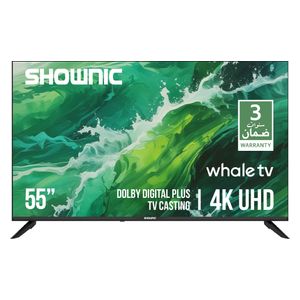  Shownic TS-55AUHWD - 55 Inch - 4K - UHD - Smart - 60 Hz - Whale OS - Black 