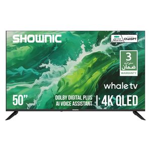  شاشة شونك - 50 انج - 4K - QLED - دولبي ديجيتال بلس - ويل 3 - TS-50AUHWQ - اسود 