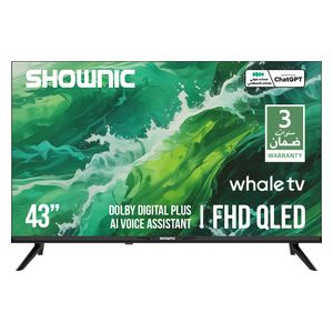  شاشة شونك - 43 انش - QLED - FHD - ذكية - 60 هرتز - نظام ويل - TS-43AFHWQ - أسود 