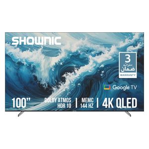 Shownic 100 Inch TS 100AUHGQ - 4K - QLED - 144Hz - Google TV - Black 