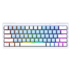  كيبورد سلكي فانتيك - MK611 - اضاءة RGB - ابيض 