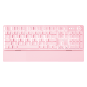  كيبورد سلكي فانتيك - MK853 - اضاءة RGB - وردي 