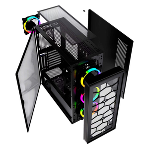 كيس كمبيوتر فانتيك - full tower CG82 - اضاءة RGB - اسود