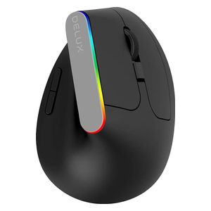  ماوس ماكس ديلوكس عمودي M618C - لاسلكي - إضاءة ار جي بي - لليد اليمنى - اسود 