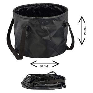 24 دلو سفر قابل للطي - أسود